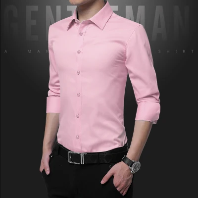 Legible Casual Social Formal Shirt Men Long Sleeve Business Men Long Sleeve Shirt