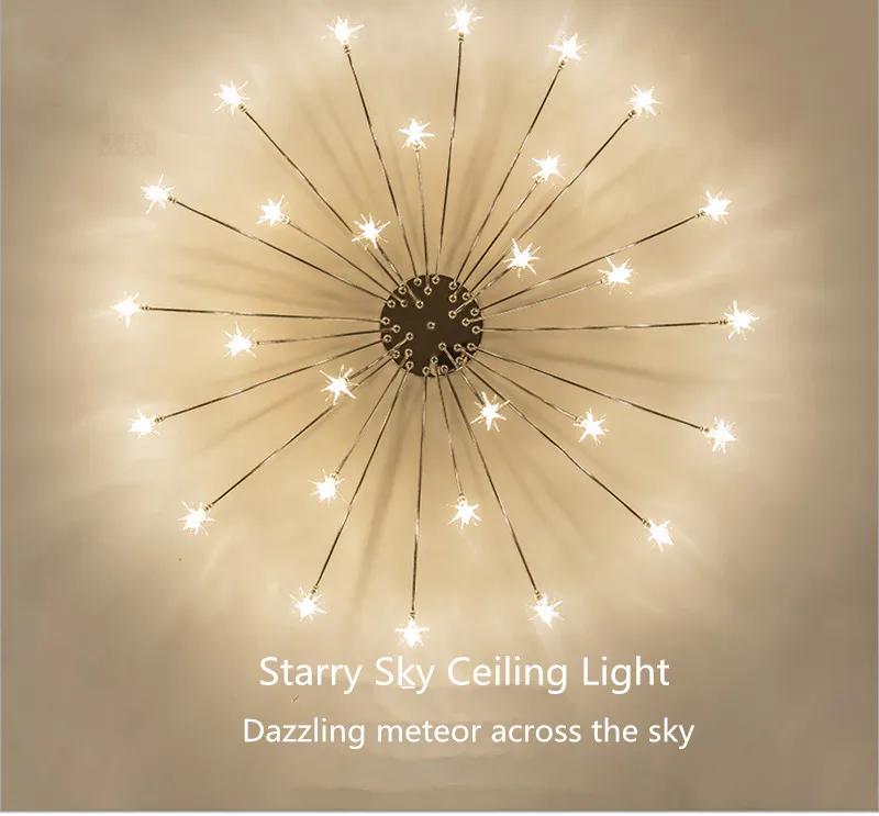 

Nordic Modern Starry Sky Ceiling Lamp Art Ceiling Light Living Room Dining Room Ceiling Light Bedroom Light