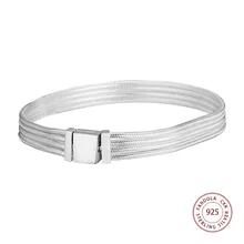 Fandola Reflexions Multi Snake Chain Bracelets Argent 925 Sterling Silver Charm Bangles Bracelets for Women Fashion Jewelry