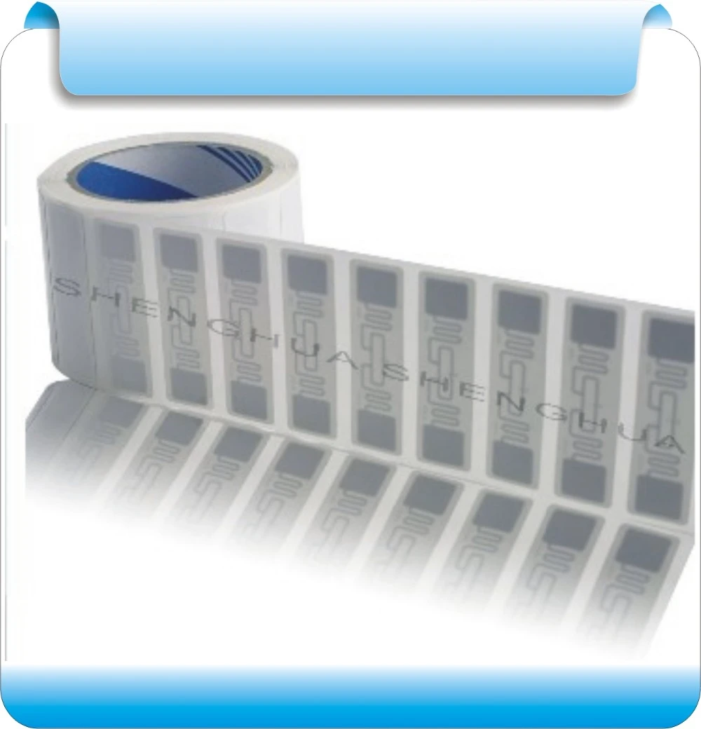 2000pcs/roll   860-960 MHZ RFID ticket/ label warehousing logistics high-frequency electronic tag label / non-drying label