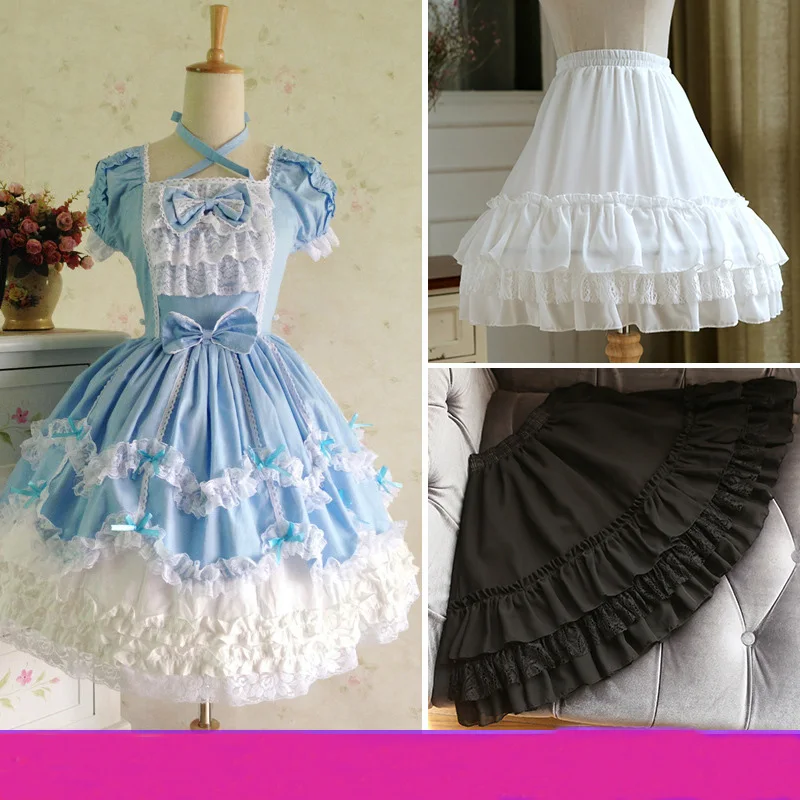 JIERUIZE-Cosplay-Curto-Vestido-de-Baile-Underskirt-An-gua-Crinolina-Rockabilly-Lolita-Petticoat-Chiffon-Ballet