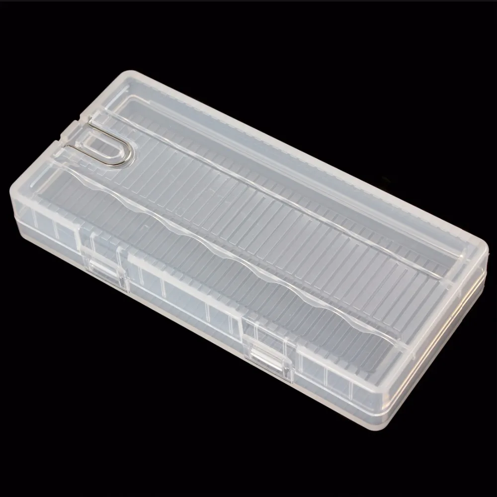 2pcs/lot Soshine Portable Transparent Hard Plastic Aa Battery Case