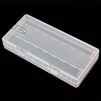 

2pcs/lot Soshine Portable Transparent Hard Plastic AA Battery Case Holder Storage Box with Hook Holder for 8 x AA Batteries