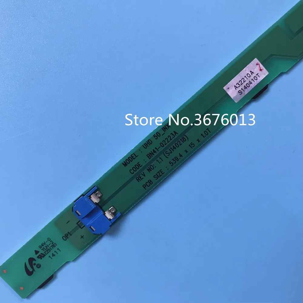 Светодиодный интерфейс UHD 50_INX Код: BN41 02223A REV NO: 1 (SJ140218) Размер печатной платы: 539 4*15*1