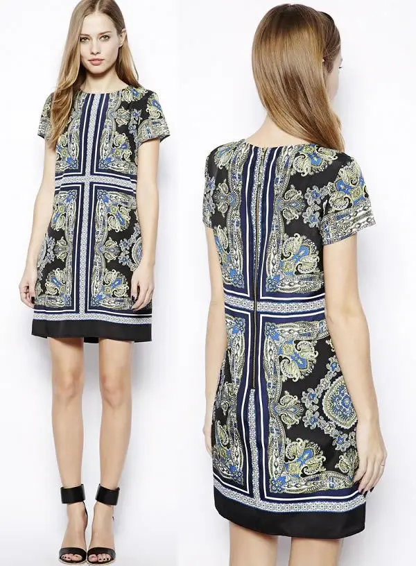 oasis scarf shift dress