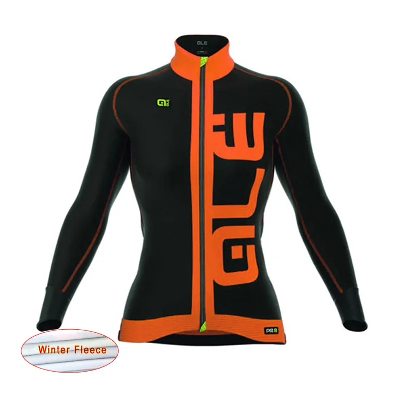 ALE 2017 Women winter thermal fleece cycling clothes long sleeve
