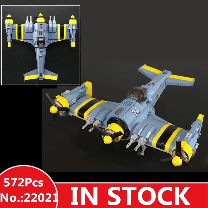 

LEPIN 22021 572pcs Technical Series Beautiful Science Fiction Fighting Aircraft Set Building Blocks Brick Funny Toys Model Gift