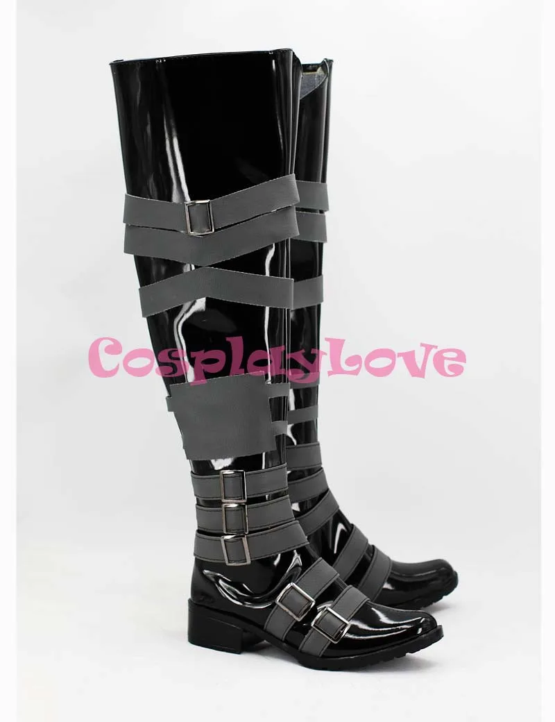 1646 Black Butler Kuroshitsuji Undertaker Cosplay Boots (3)