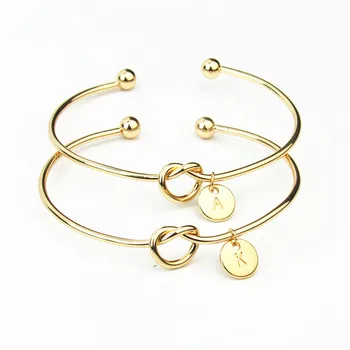 

500 PCS/Lot Customized A-Z Letter Rose Gold/Silver Alloy Letter Bracelet Snake Chain Charm Bracelet Female Personality Jewelry