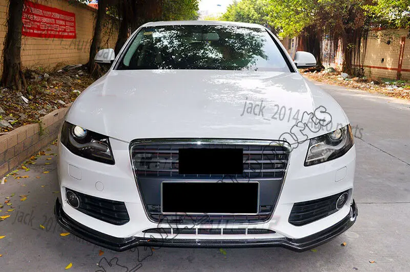 Бампер передний из настоящего углеродного волокна подходит для Audi A4 B8 Sedan 2009 2010 2011