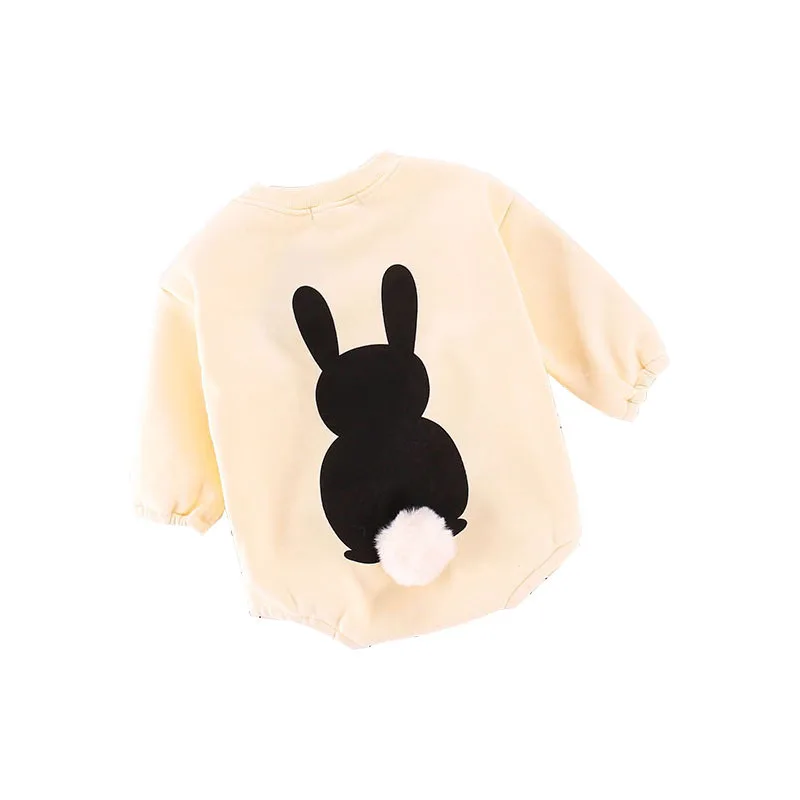 

Cute 3D Rabbit Baby Bodysuits 2019 Fall Newborn Girls One Piece Jumpsuits long Sleeve Toddler Sweaters Infant Overalls