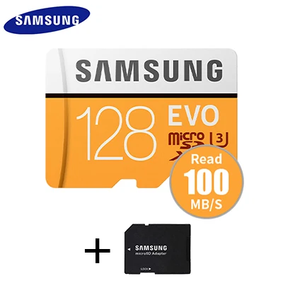 Карта памяти SAMSUNG EVO 16 ГБ 32 ГБ SDHC 64 Гб 128 ГБ SDXC TF флэш-карта Micro SD карты UHS-I класс 10 C10 U3 для смартфонов - Емкость: 128GB U3 100MBs
