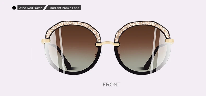 AOFLY, фирменный дизайн, новые модные круглые солнцезащитные очки, блестящая оправа, поляризационные солнцезащитные очки, женские очки, UV400, A127