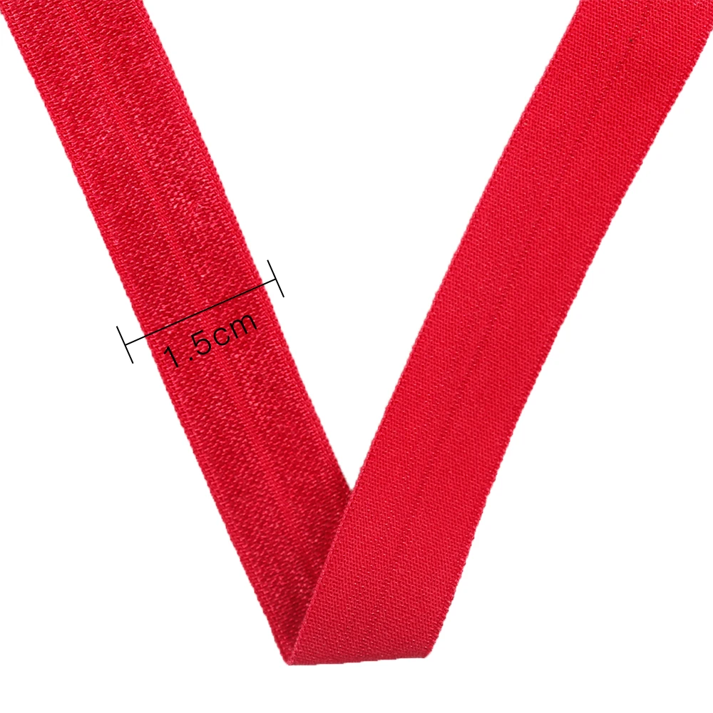 10 лет высокоэластичная складывающаяся эластичная лента 15 мм канатная Резиновая лента линия спандекс лента швейная кружевная отделка поясная лента аксессуары для одежды