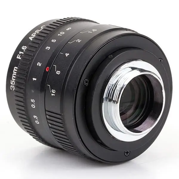 Беззеркальный объектив 35 мм F1.6 с образным креплением для фотовспышки M4/3 FX EOSM N1 P/Q