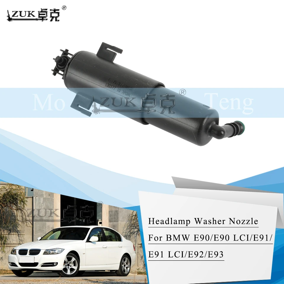 

ZUK Front Headlight Head Lamp Washer Nozzle For BMW 3` 3 Series E90 E90 LCI E91 E91 LCI E92 E93 323i 325Ci 325xi 328i 330i 335d