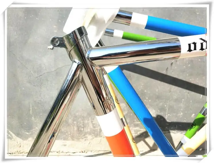 Top 700C 51cm Molybdenum Steel Road Bike Frame Plating Retro Cruisers Fix Gear Straight Tube Bicicletas Frame 9 Top 700C 51cm Molybdenum Steel Road Bike Frame Plating Retro Cruisers Fix Gear Straight Tube Bicicletas Frame 9