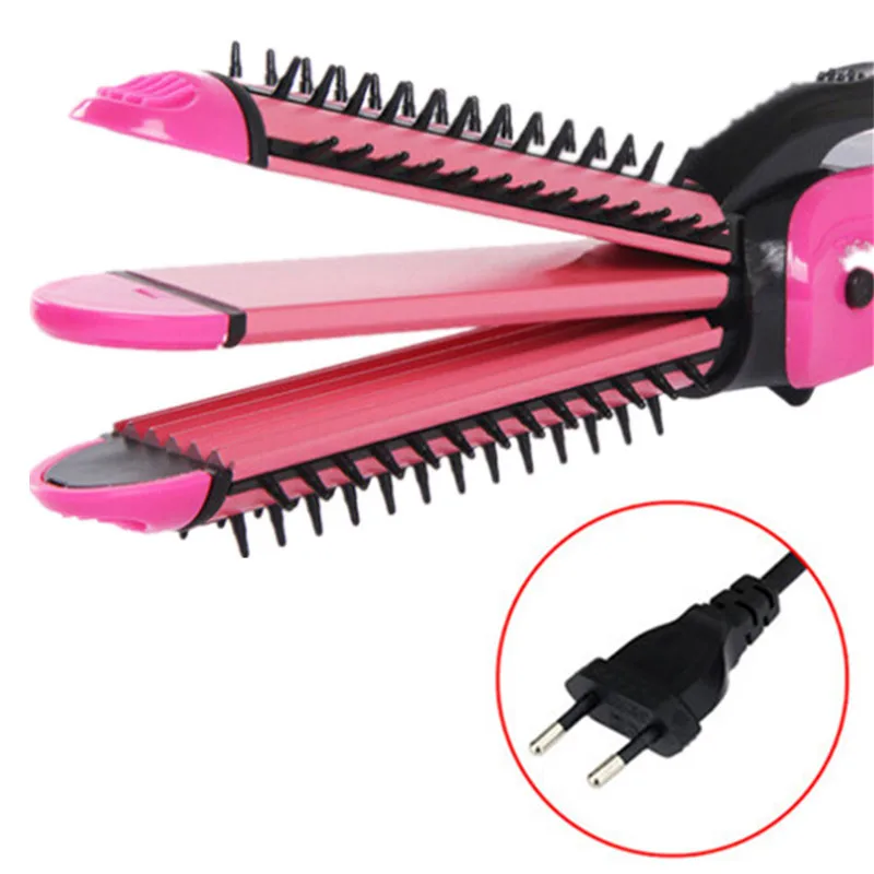 

Multifunction Hair Curling Iron Hair Straightening Corrugated Iron Corn Plate Heated Roller Straightener Corrugated Iron 3 In 1