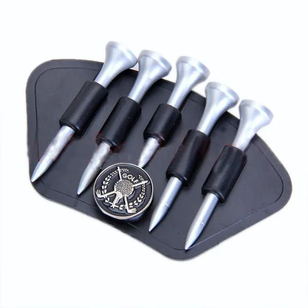 Plastic Golf Tee Holder Carrier with 5Pcs Golf Tees on