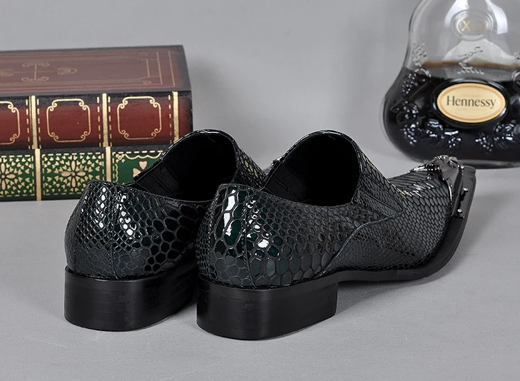 2017 Baile Italianos Marca De Envernizado Luxo as Sapatas Dos Picture Picture Homens Preto Sapatos Cobra Pele Mocassins Couro As Size12 Choudory 6fOdw6