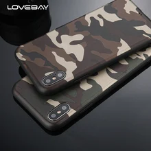 Lovebay, армейский зеленый камуфляжный чехол для iPhone X, для iPhone 6, 6 S, 7, 8 Plus, 11 Pro, XR, XS Max, Мягкий ТПУ силиконовый чехол для телефона, задняя крышка