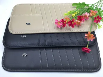 

Car Styling Universal Multi-functional Car Sun Visor Whole Leather Board CD Holder Accept 10 pcs CD Stowing Tidying Anti-scratch
