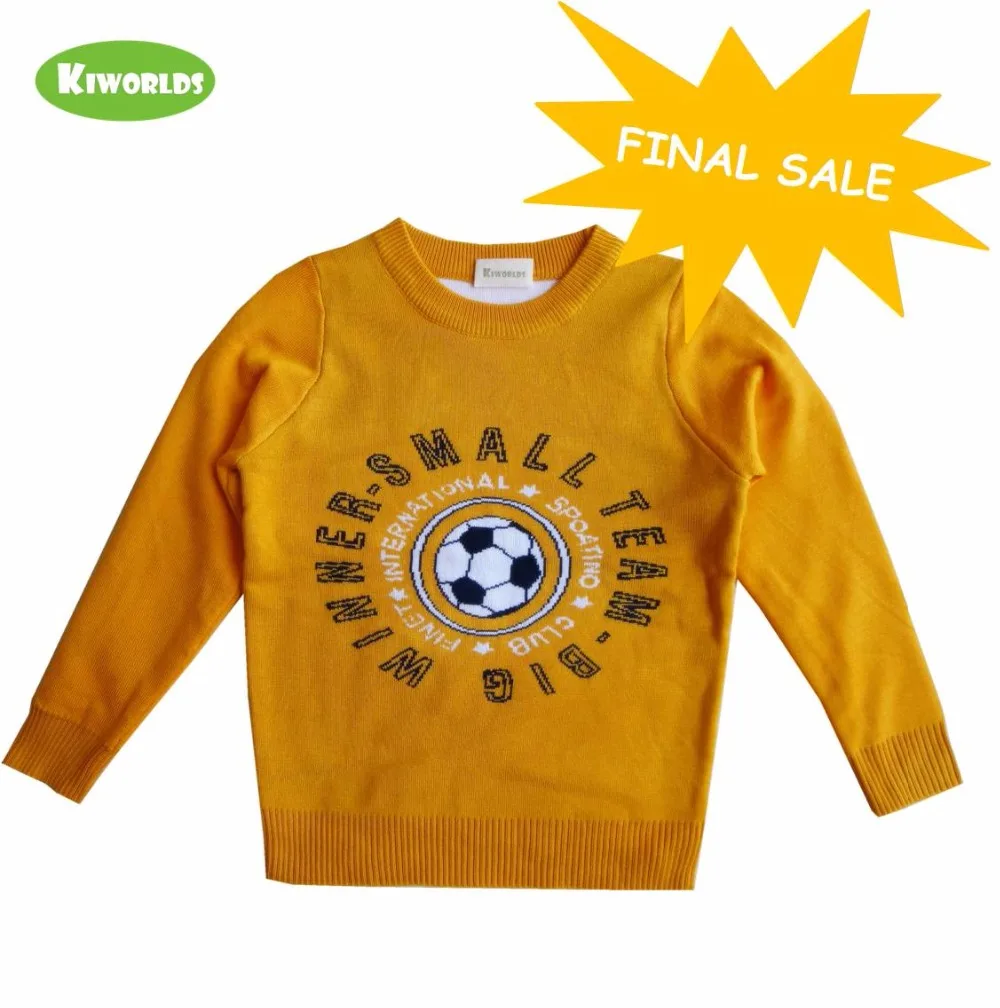 Buy Winter Hot Sale Yellow Cotton Boys Sweater,with