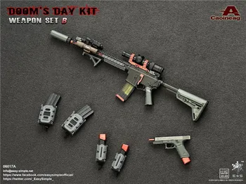 

1/6 Guns combination Easy&Simple 06017 Doom' Day Kit II Rifle Pistol Gun old version Weapon Model Gun Collections