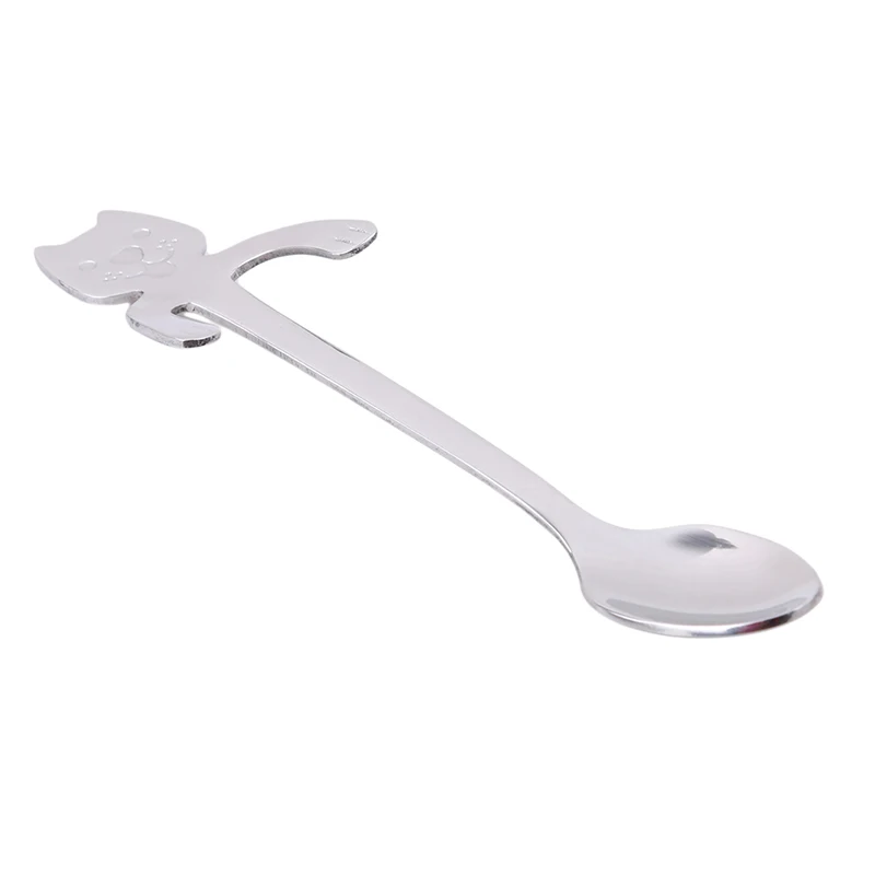 Stainless Steel Cartoon Dog Spoons Creative Ice Cream Dessert Long Short Handle Coffee&ampTea Spoon Tableware Kitchen Tool | Дом и сад