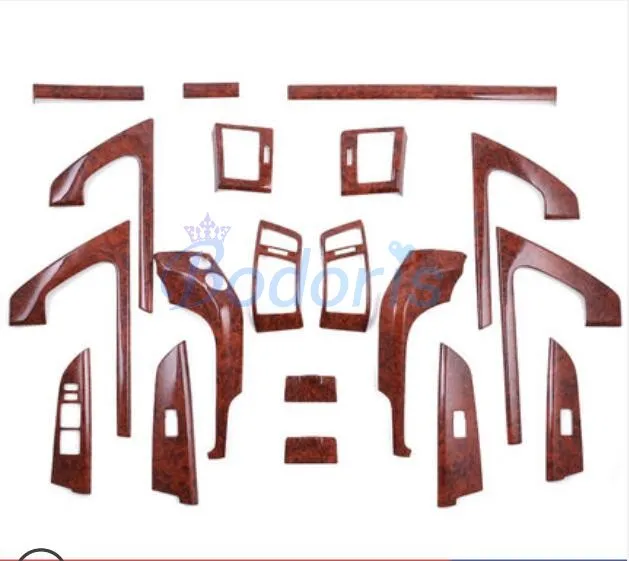 3 цвета интерьерная Серебристая деревянная цветная накладка на панель автомобиля Стайлинг хром 2008- для Toyota LC Land Cruiser 200 аксессуары - Название цвета: Wooden color