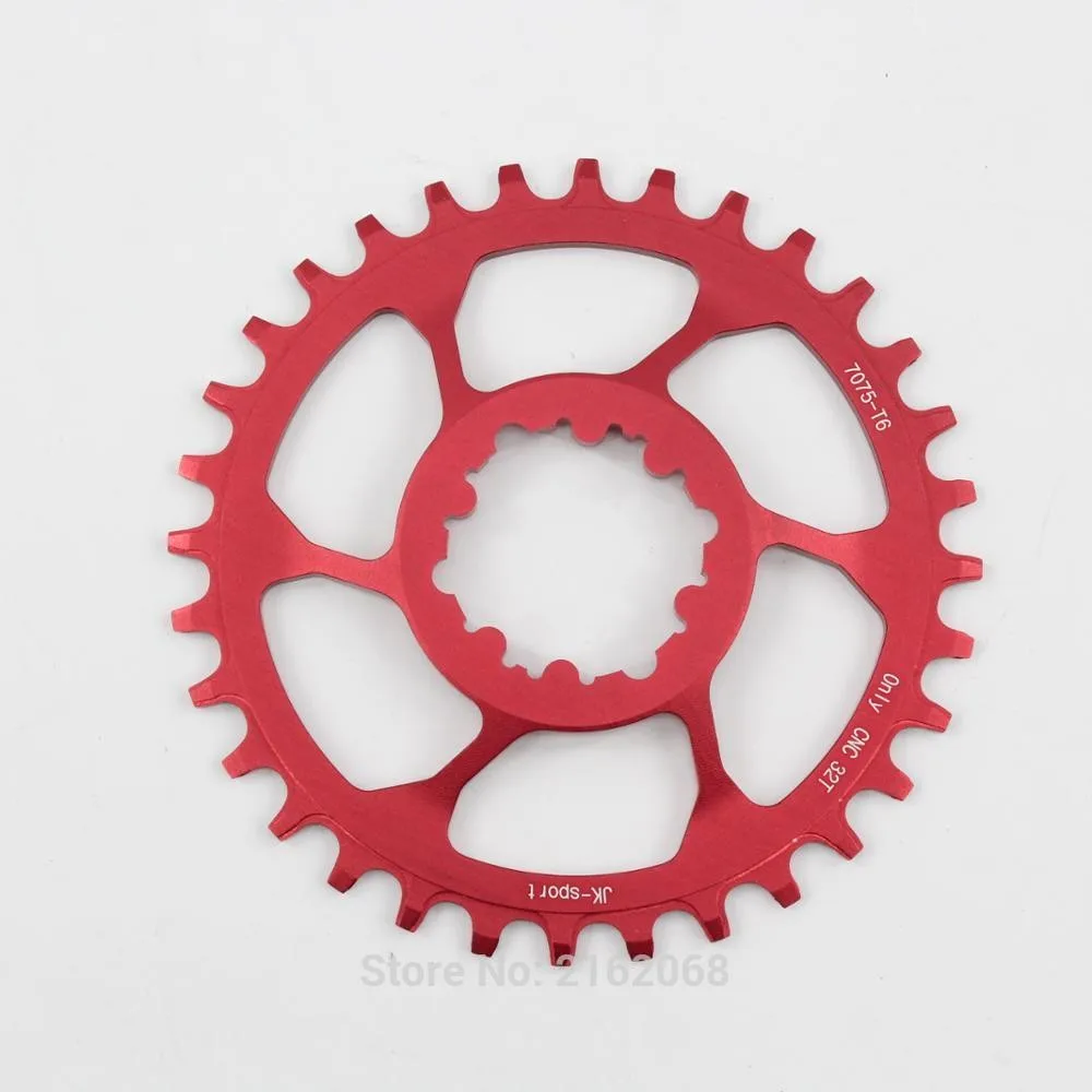 

Newest red Mountain bike CNC aluminum alloy 7075 T6 bicycle chainwheel use for BCD 40mm crank MTB lightest parts 32T Free ship