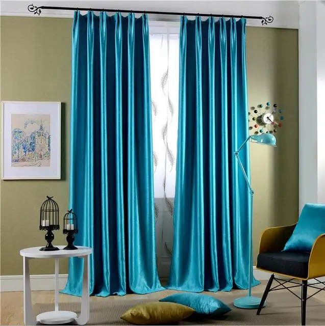Curtains Ideas blackout drapes and curtains : Aliexpress.com : Buy 2 Pieces Solid Color Luxury Window Curtains ...