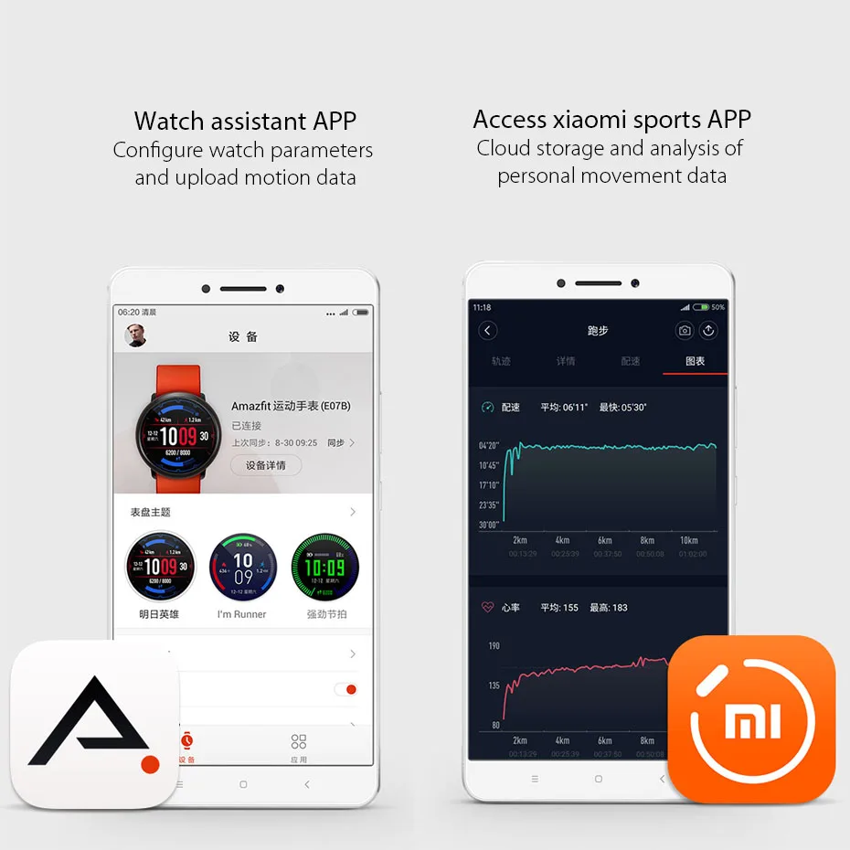 Xiaomi Huami часы AMAZFIT Pace спортивные Смарт-часы BT4.0 монитор сердечного ритма gps Шагомер Смарт-часы международная версия