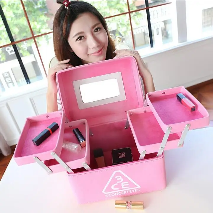 

Top selling! Cosmetic bag large capacity multi-purpose makeup bag for Makeup brush kits NICE good