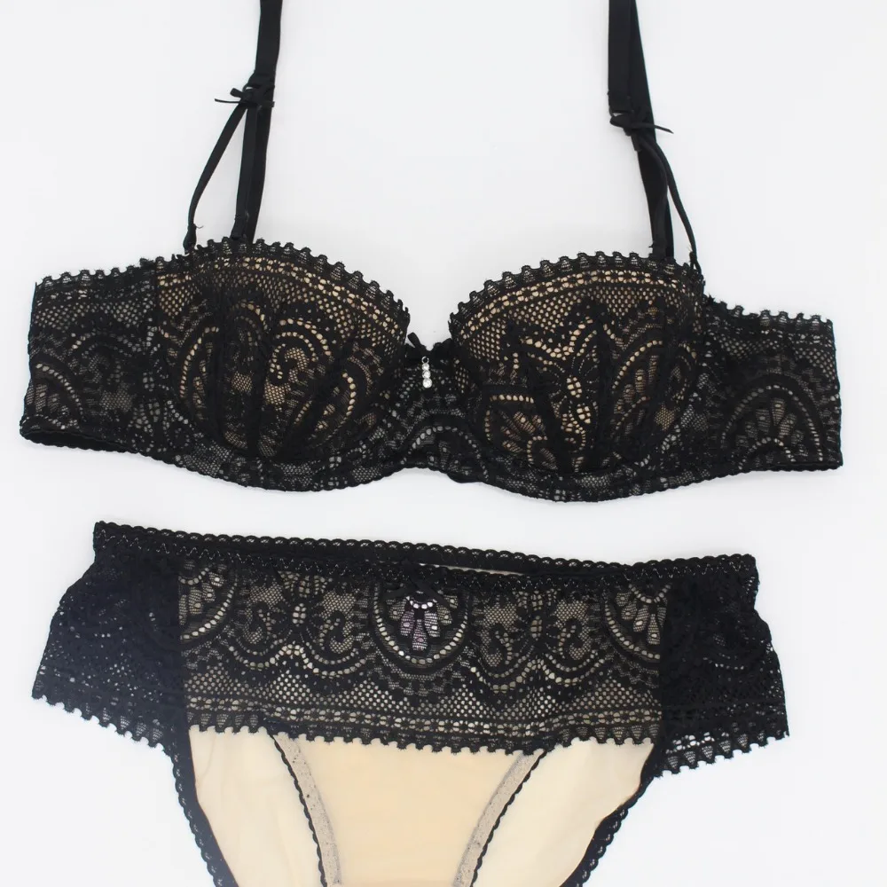 Комплект женского хлопкового нижнего белья с чашкой пуш ап 1/2|underwear slimming|panties