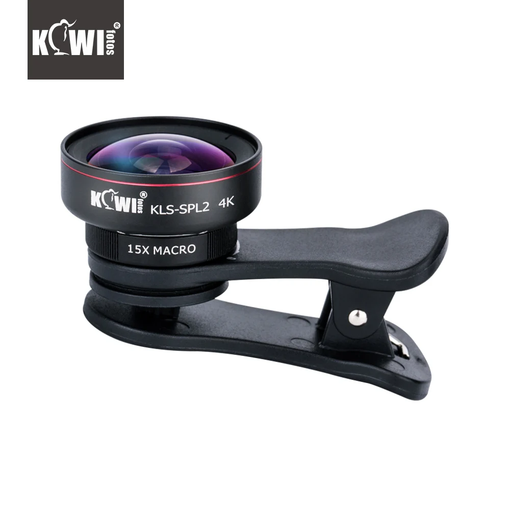 KIWI Smartphone Lens Wide Angle Macro Cell Phone Lenses 15x for Iphone 6/7/7plus/8/8x Samsung Sony Mobile Phone|Крышки для
