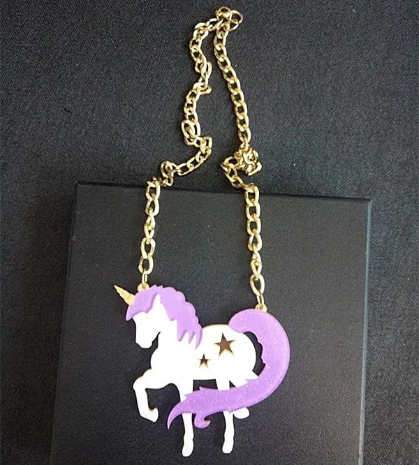2017 New Arrival Bling Bling Acrylic Purple Unicorn Pendant Necklace Cute Horse Statement Exaggerated Necklace 8 2017 New Arrival Bling Bling Acrylic Purple Unicorn Pendant Necklace Cute Horse Statement Exaggerated Necklace 8