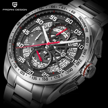 

2019 Luxury Brand PAGANI DESIGN Top fashion Sports Chronograph Men's Waterproof Quartz Watches Leisure Clock Relogios Masculino