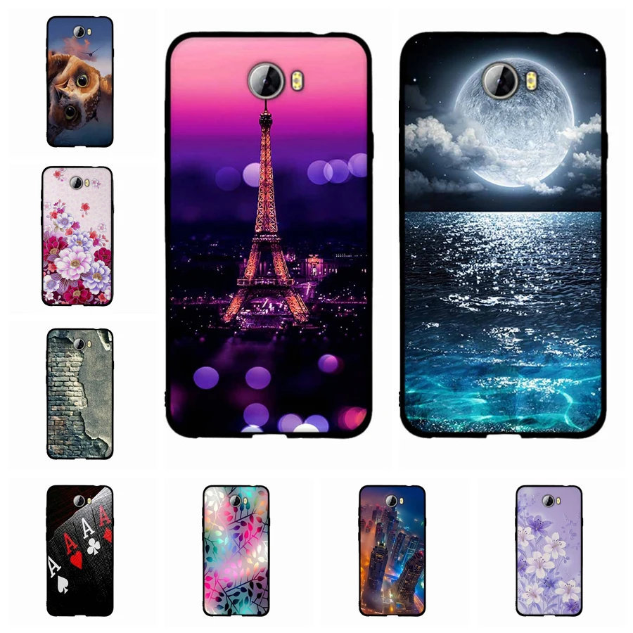 High Quality Painting Phone Cases For Huawei Y5 2 Protective Soft Silicon TPU Case Covers II Play 5 Cover | Мобильные телефоны и