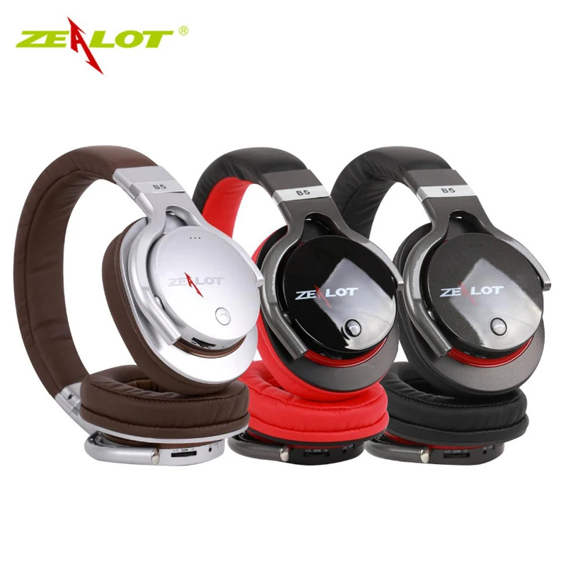 ZEALOT B5 Bluetooth4.0 стерео наушники с микрофоном беспроводная гарнитура разъемом Micro SD