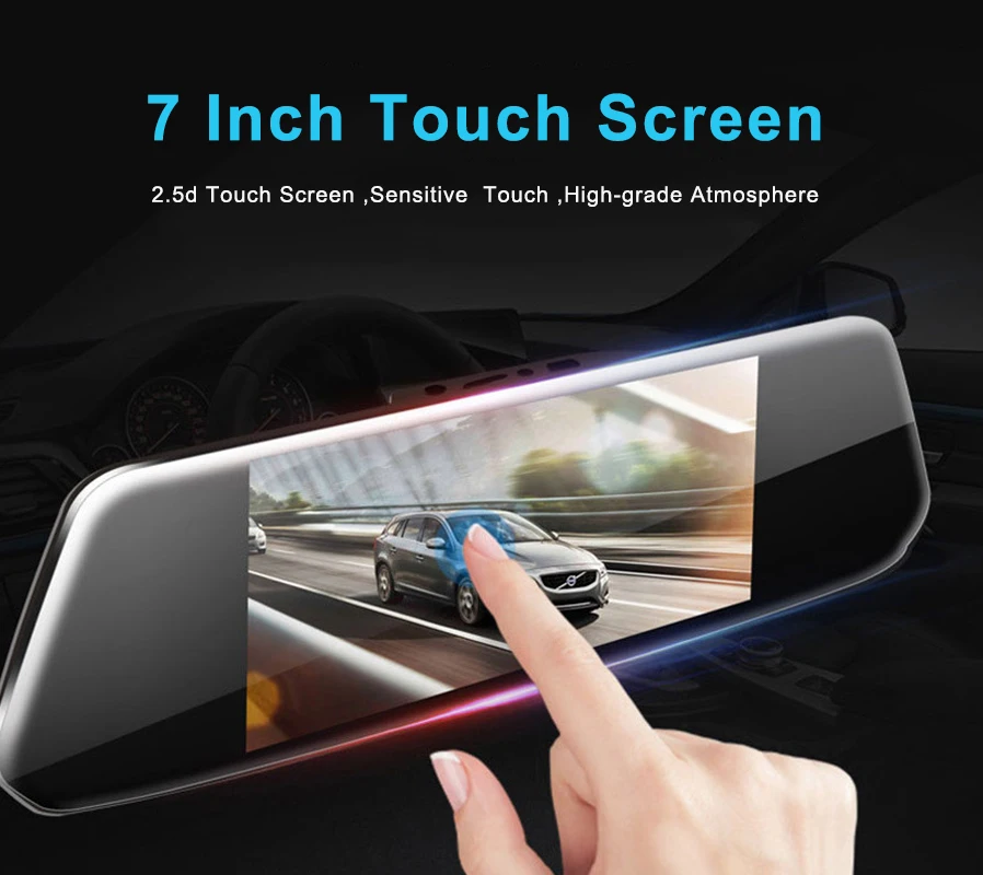 CHARONPLU DVR Dash camera Dual Cam Car Mirror 4 k/gps/Con Vision Nocturna камера заднего вида Full HD