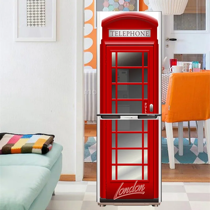 

Door Fridge Sticker PVC Waterproof Removable Self Adhesive Closet Cover Wall Decal DIY Home Decor HUG-Deals
