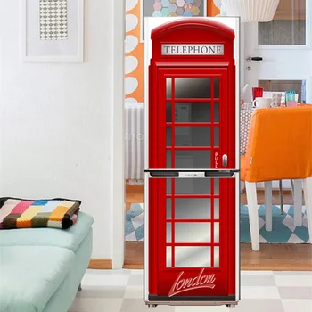 

Door Fridge Sticker PVC Waterproof Removable Self Adhesive Closet Cover Wall Decal DIY Home Decor HUG-Deals