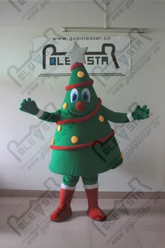 

Green tree body/Christmas masquerade mascot cartoon costume star Tree mascot costumes