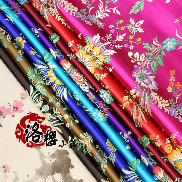 Woven damask advanced costume cheongsam silk  cloth clothes jacquard brocade fabric silk