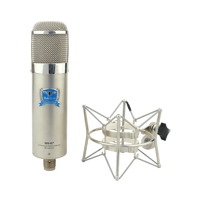 Alctron MK47 высокая производительность мульти-Шаблон Широкий мембранный трубчатый конденсаторный микрофон, профессиональный студийный микрофон для вокальной записи