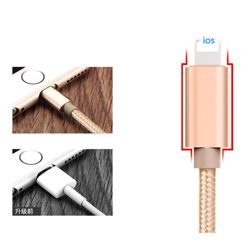 Xnyocn Тип C Micro USB кабель для Samsung Galaxy S8 S8+ S7 Xiaomi Redmi 4 Pro huawei для Android телефонов USB кабель для Iphone 6 6s 7 5