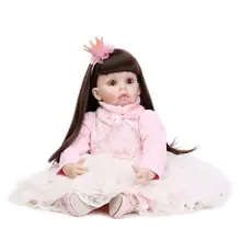 28″ 72CM Reborn Baby dolls real princess Girl toddler doll for girls toys gift baby clothing model oyuncaklar
