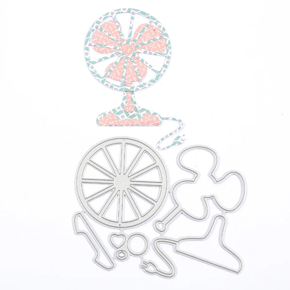 

Desktop Fan Metal Cutting Dies Stencil for DIY Scrapbooking Photo Album Embossing Paper Cards Decorative Crafts New 2018