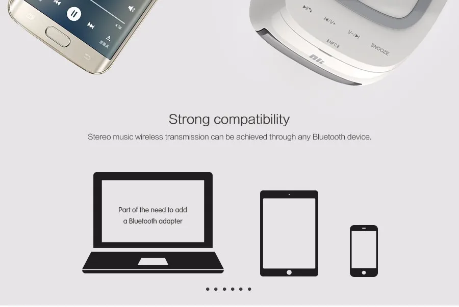 Nillkin Cozy MC1 Bluetooth динамик Qi Беспроводное зарядное устройство для iPhone 6 6s samsung Galaxy S6 S7 Edge Plus LG G4 G5